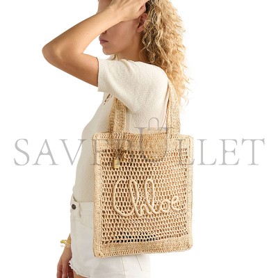CHLOÉ SUMMER BANANA EMBELLISHED RAFFIA TOTE CH25US901P08-24P (36*33*2cm) CHLOÉ SUMMER BANANA EMBELLISHED RAFFIA TOTE CH25US901P08-24P (36*33*2cm)